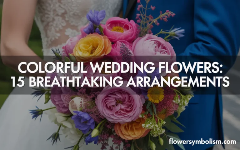 colorful wedding flowers