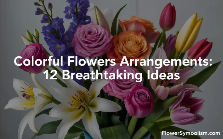 colorful flowers arrangements