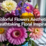 colorful flowers aesthetic