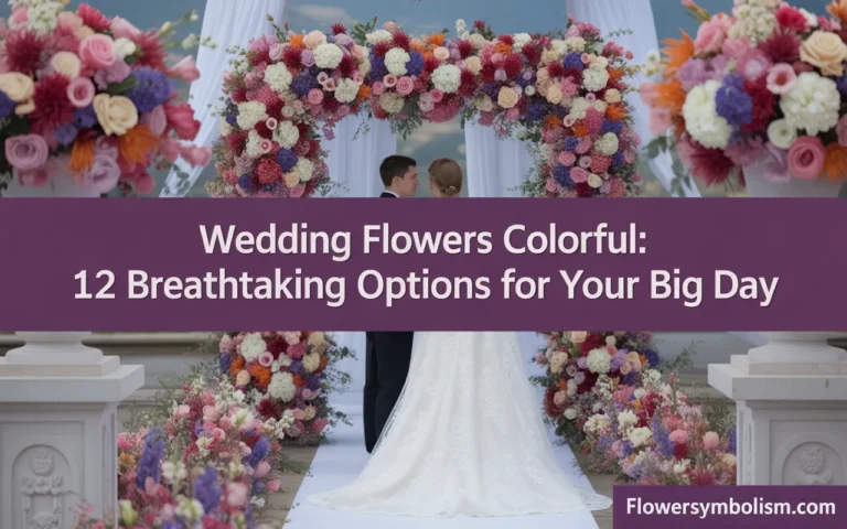 wedding flowers colorful