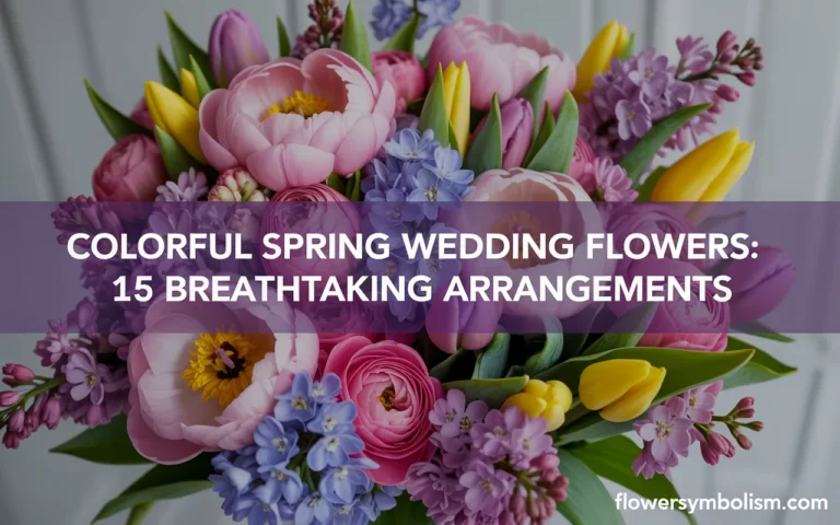 colorful spring wedding flowers