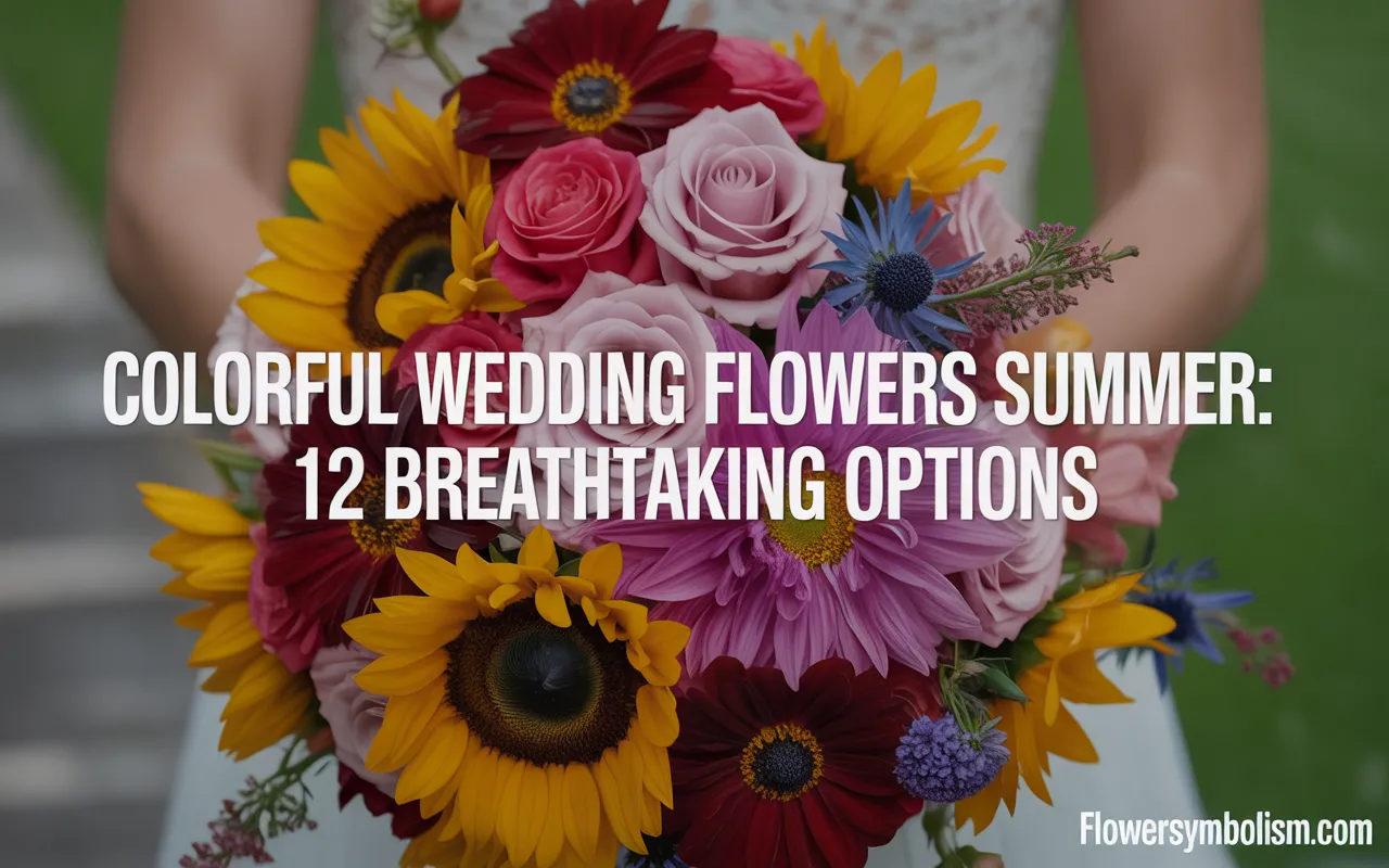colorful wedding flowers summer
