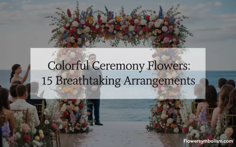 colorful ceremony flowers