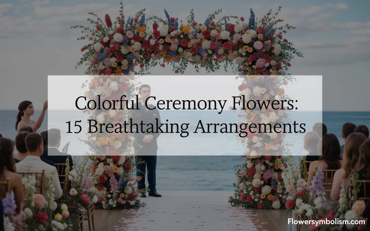 colorful ceremony flowers