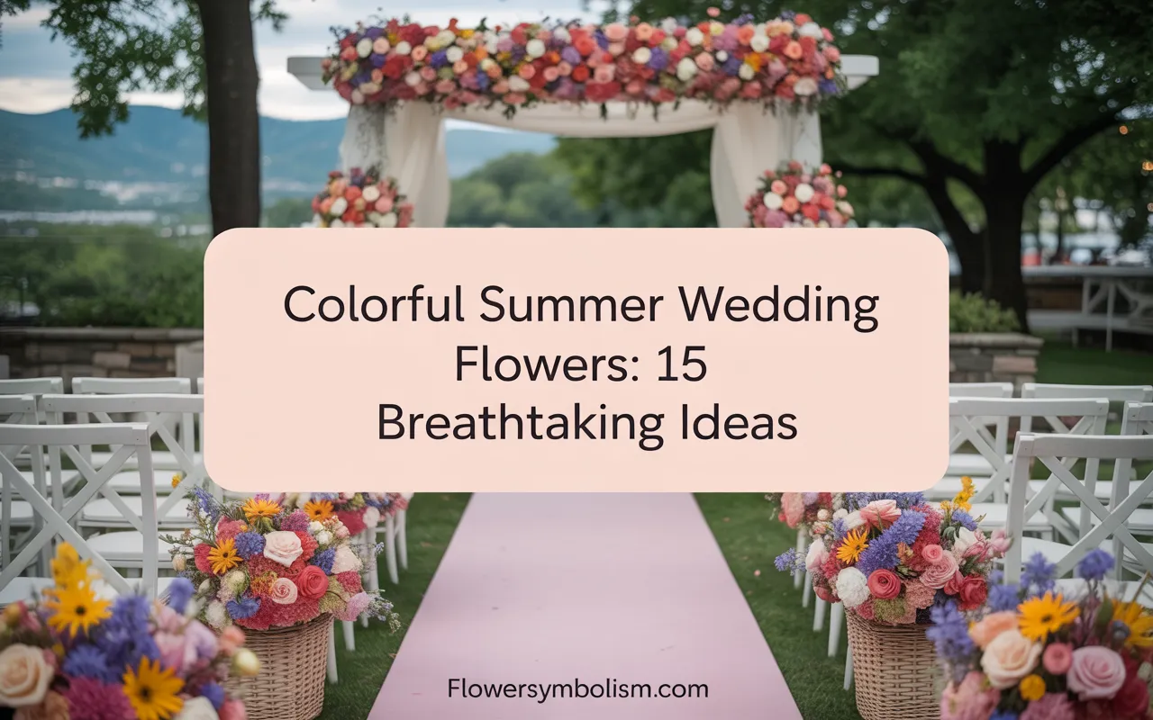 colorful summer wedding flowers