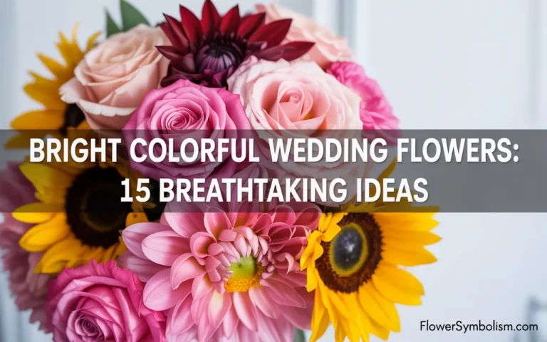 bright colorful wedding flowers