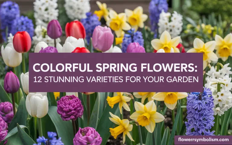 colorful spring flowers