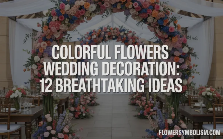 colorful flowers wedding decoration