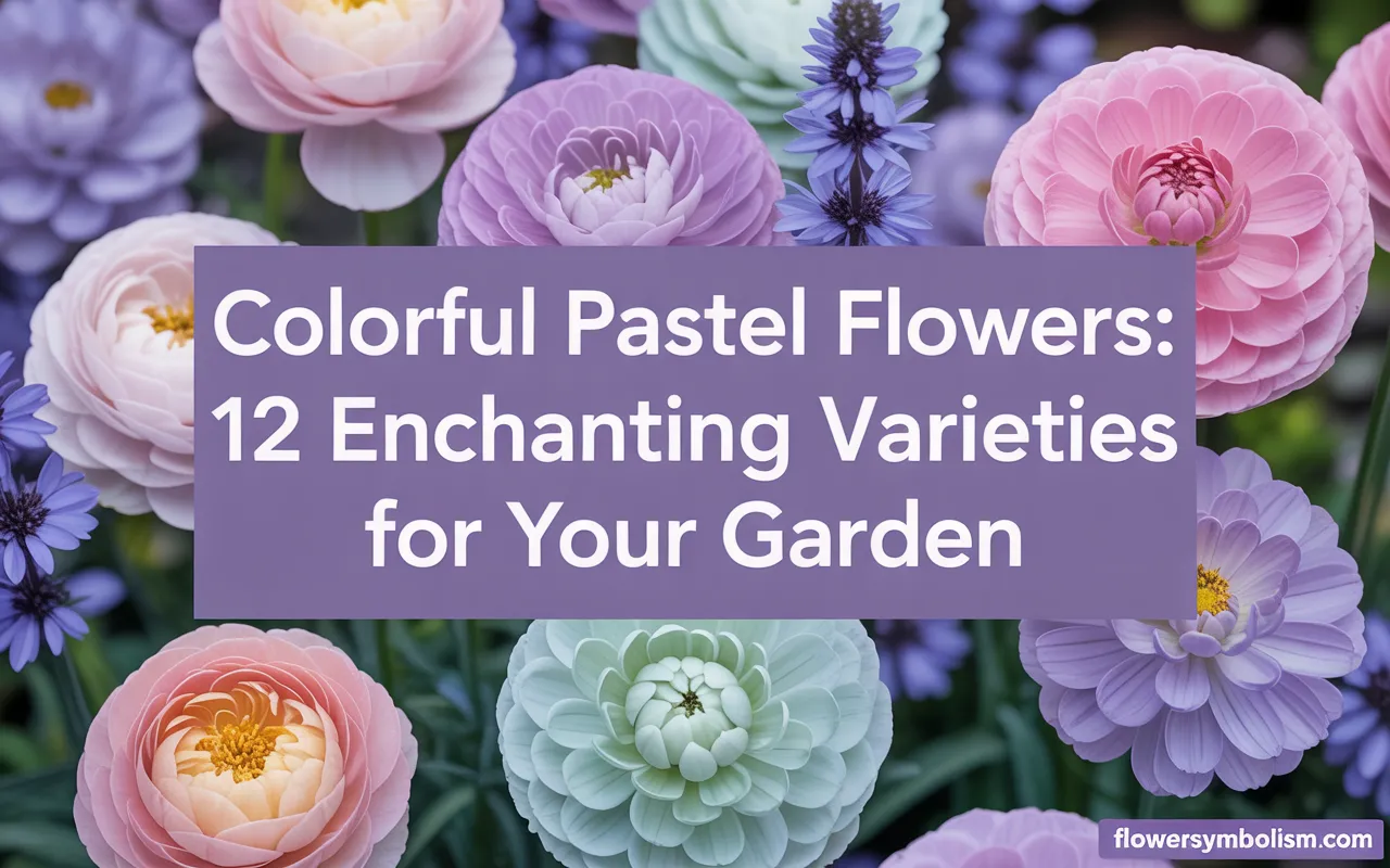 colorful pastel flowers