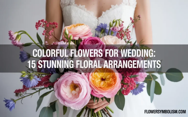 colorful flowers for wedding