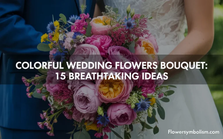 colorful wedding flowers bouquet