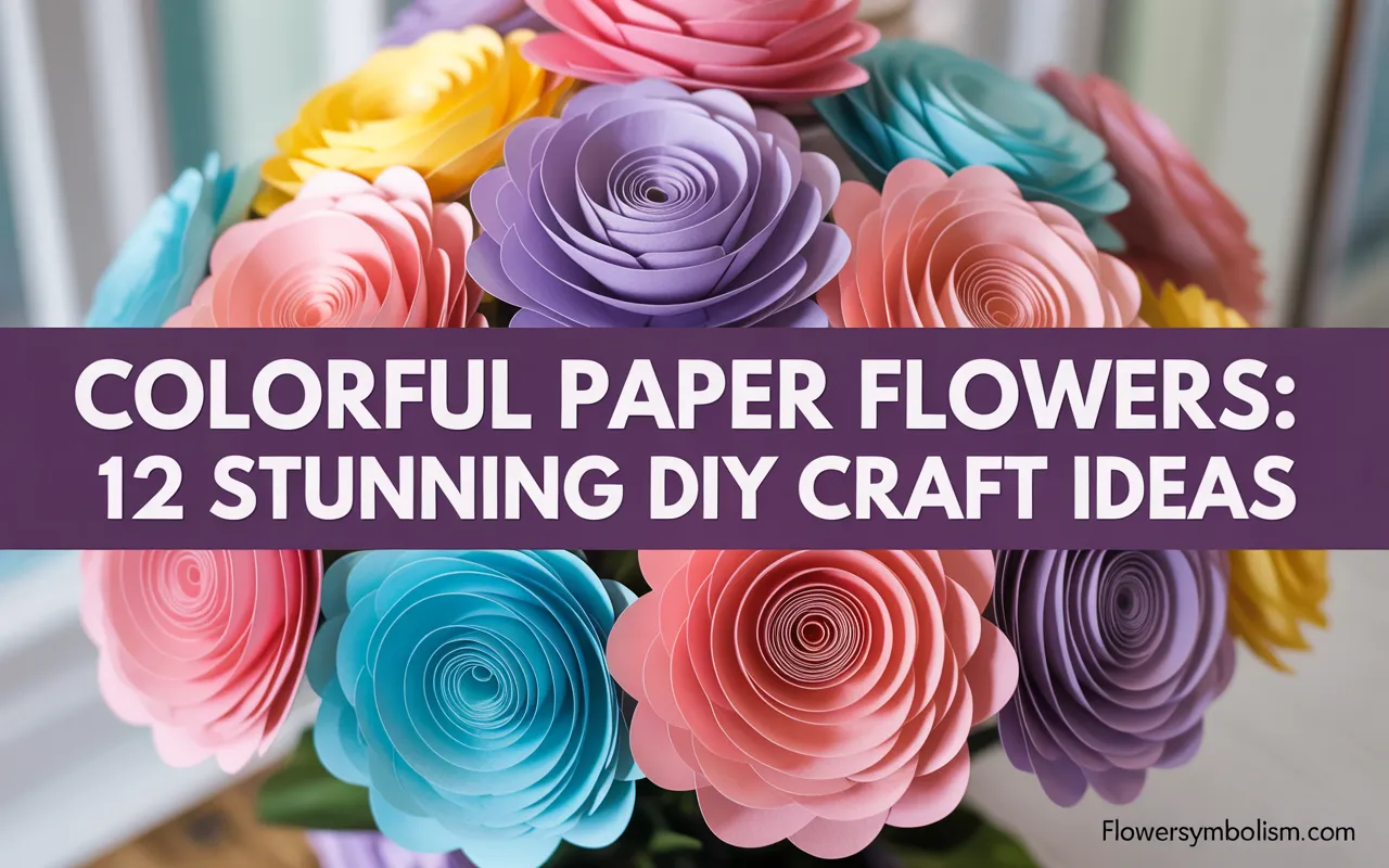 colorful paper flowers