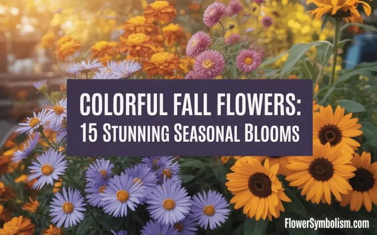 colorful fall flowers