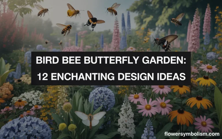 bird bee butterfly garden