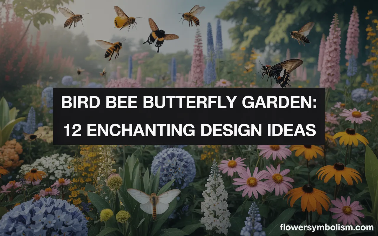 bird bee butterfly garden