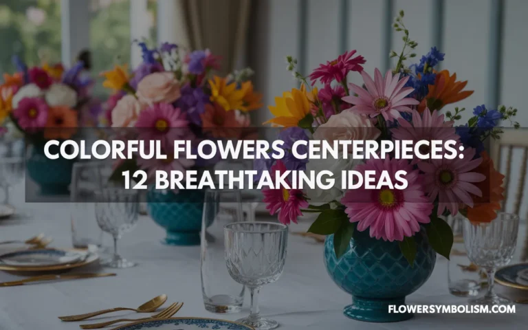 colorful flowers centerpieces