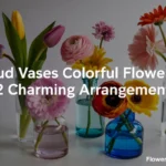 bud vases colorful flowers