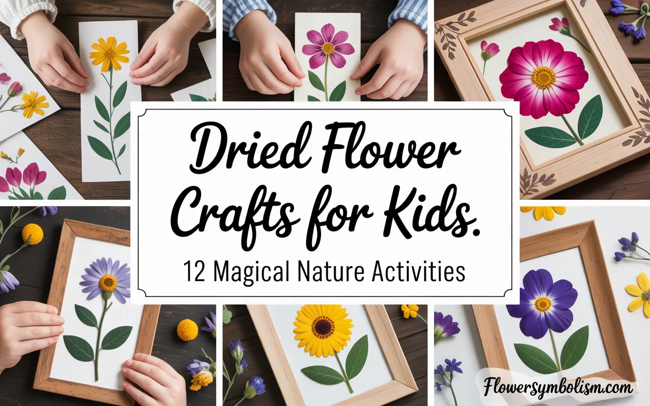 dried flower crafts for kids