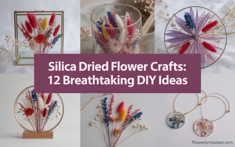 silica dried flower crafts