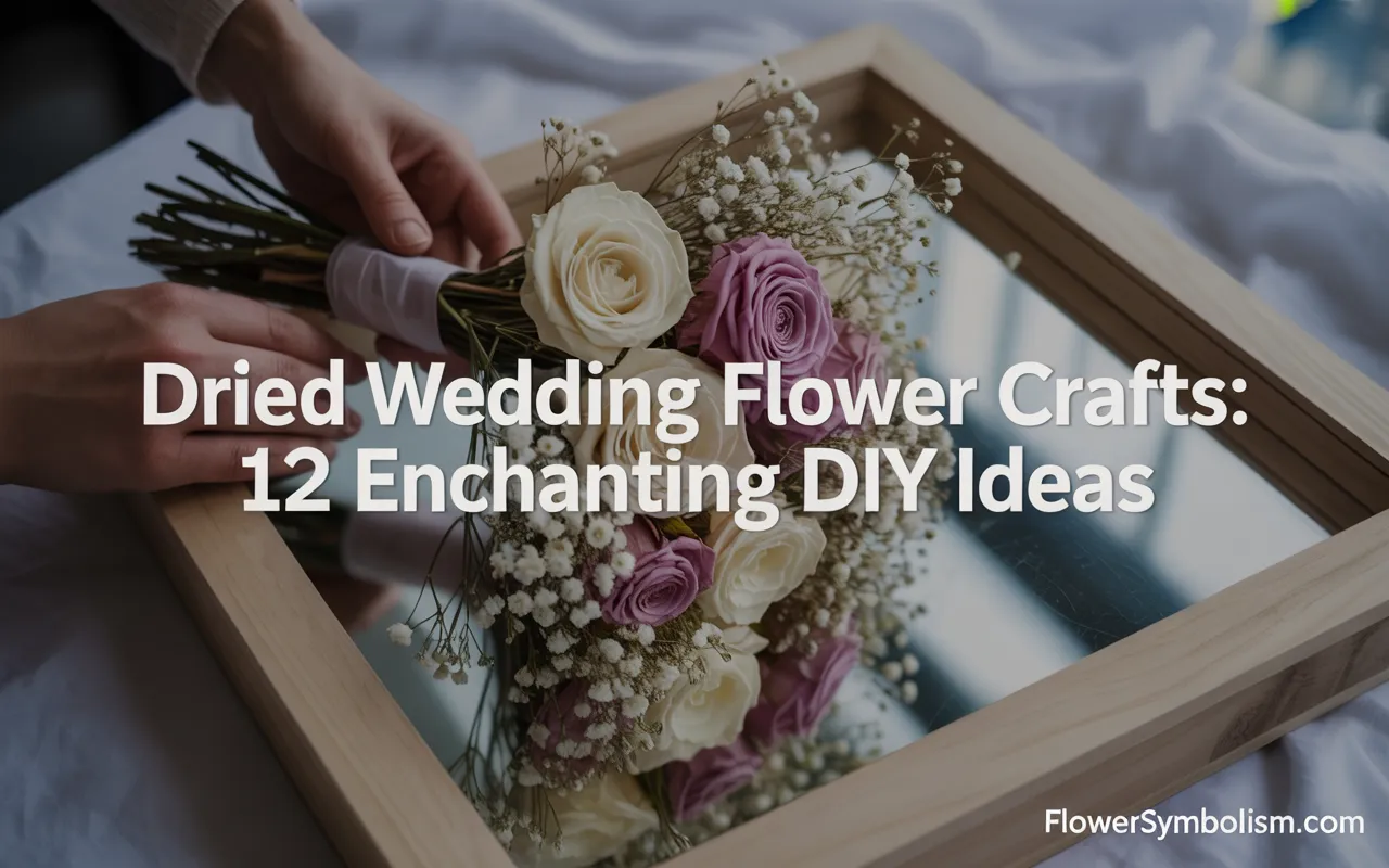 dried wedding flower crafts