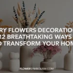 dry flowers decoration