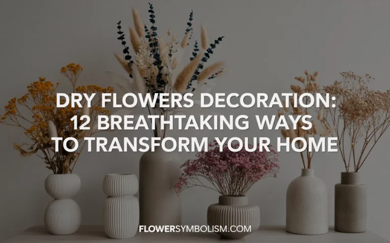 dry flowers decoration