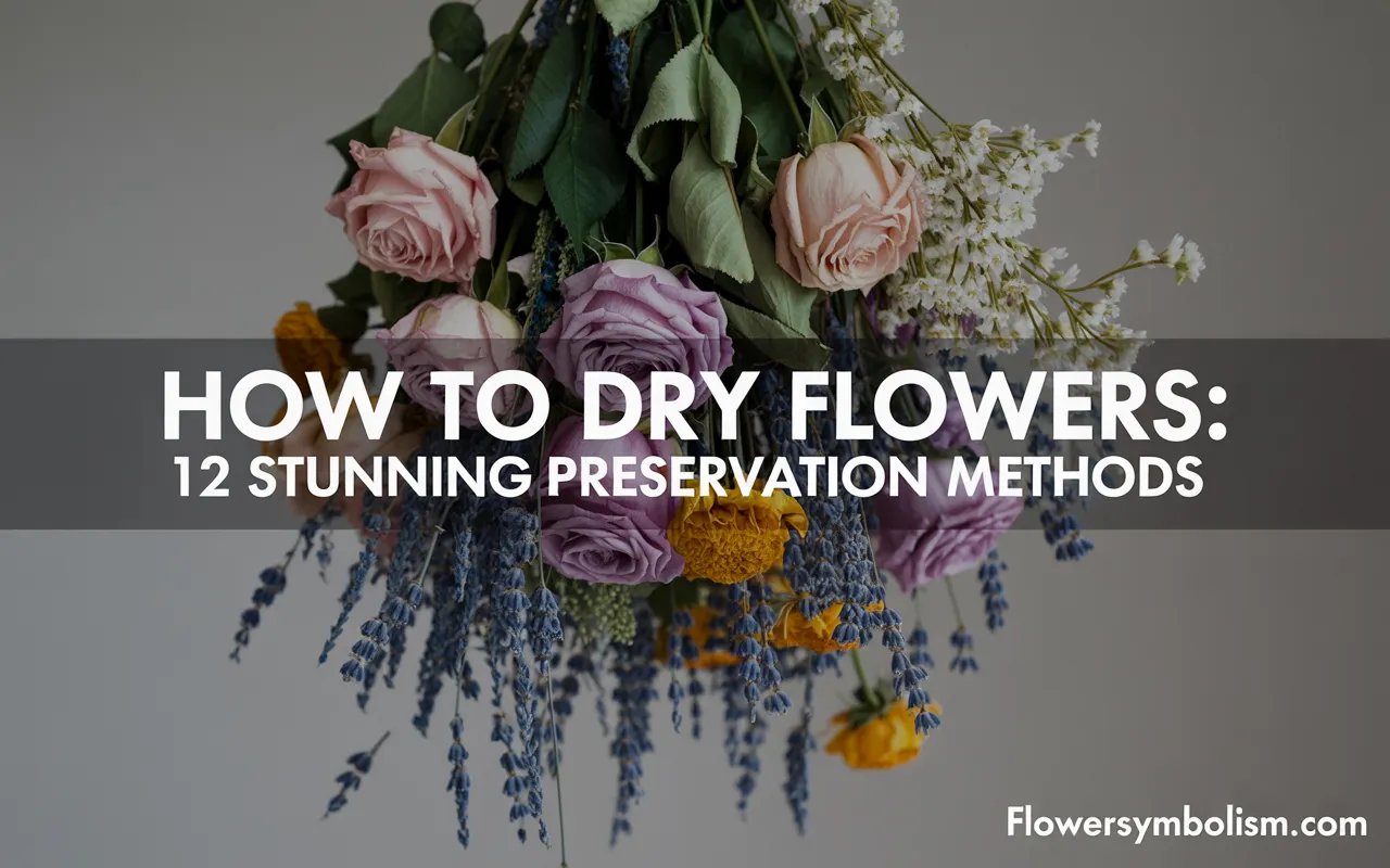 how to dry flowers