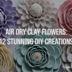 air dry clay flowers