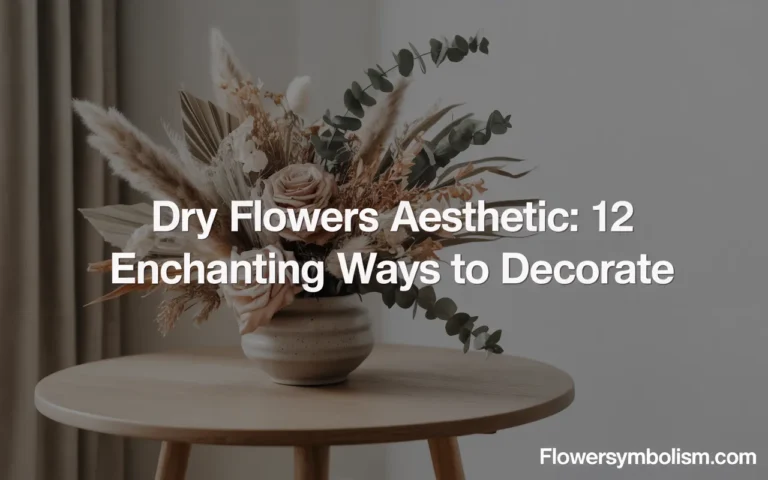 dry flowers aesthetic