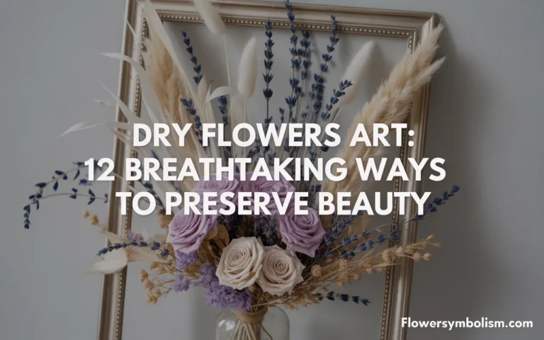 dry flowers art