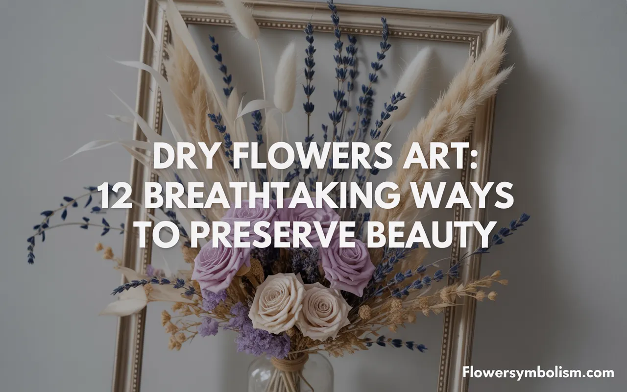 dry flowers art
