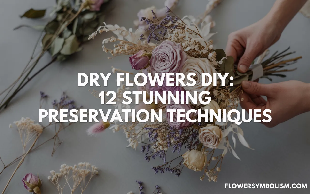 dry flowers diy
