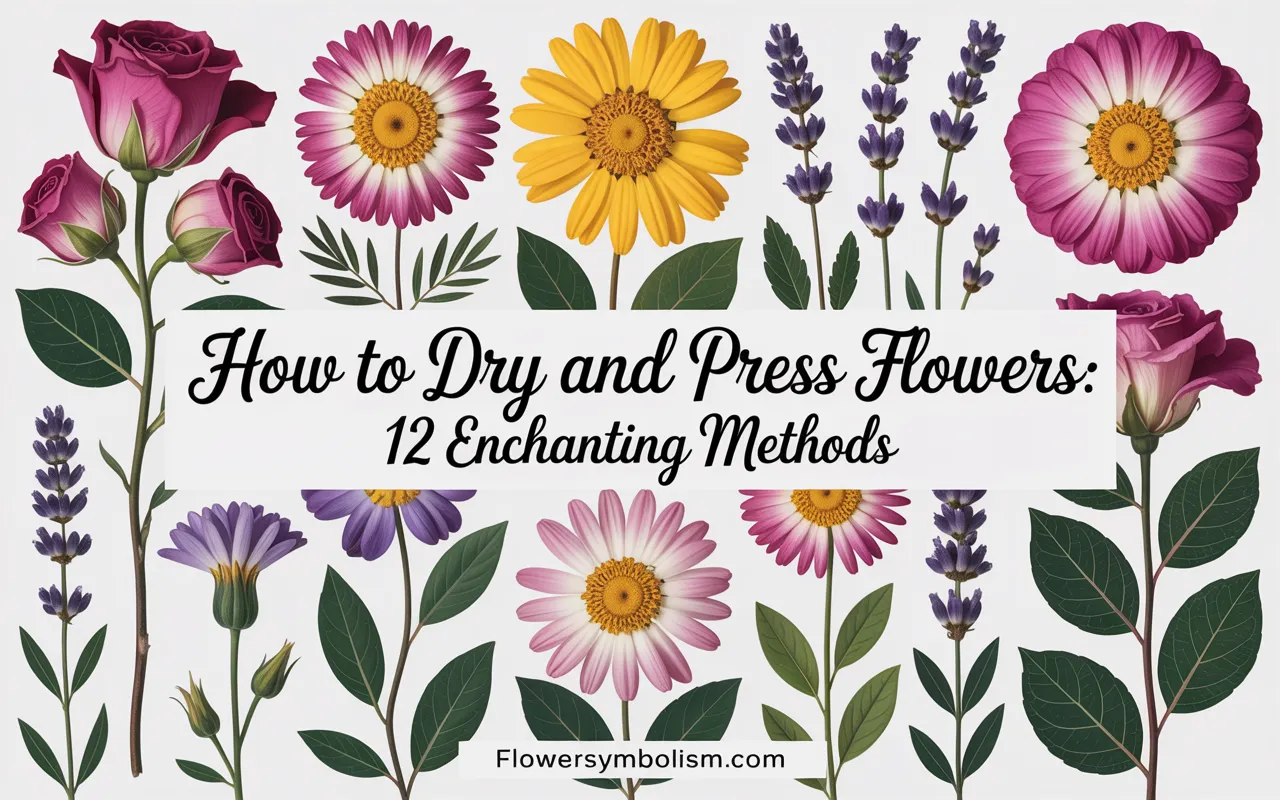 how to dry and press flowers