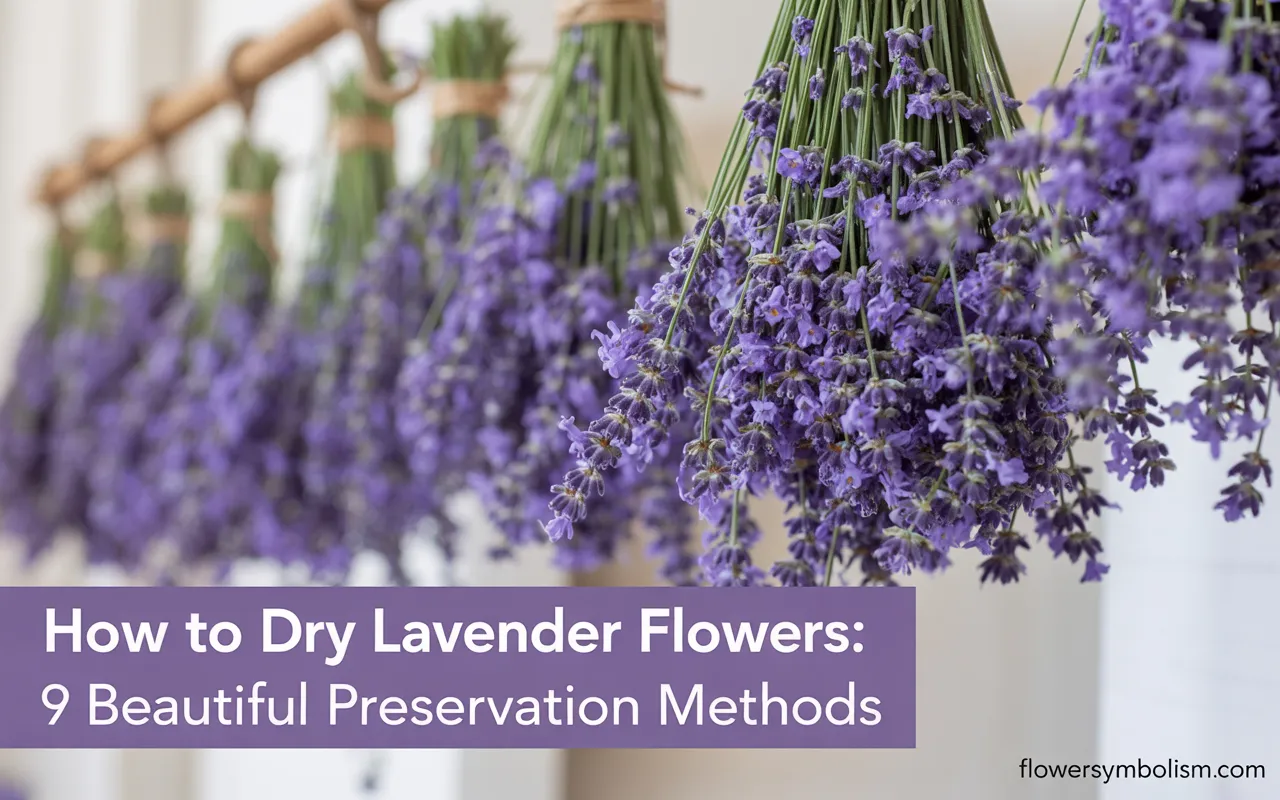 how to dry lavender flowers