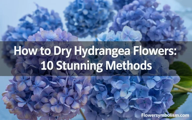 how to dry hydrangea flowers