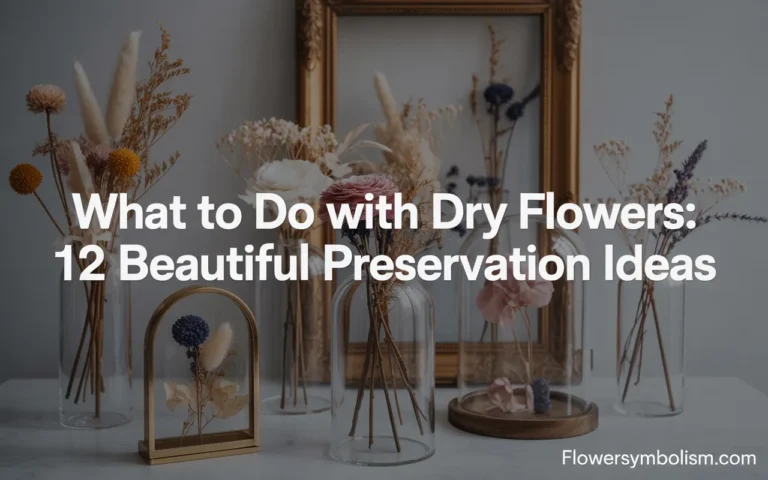 what to do with dry flowers