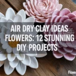 air dry clay ideas flowers