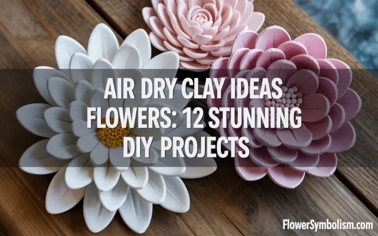 air dry clay ideas flowers