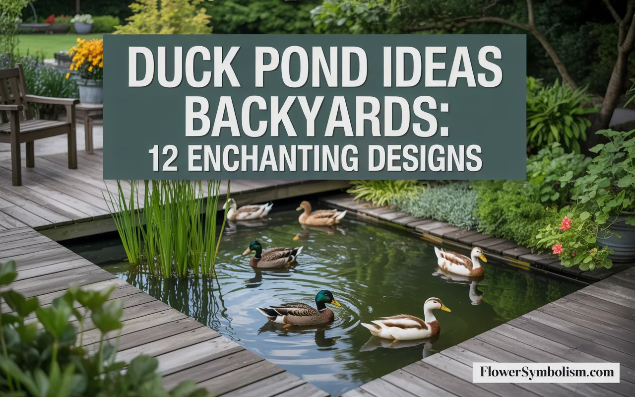 duck pond ideas backyards