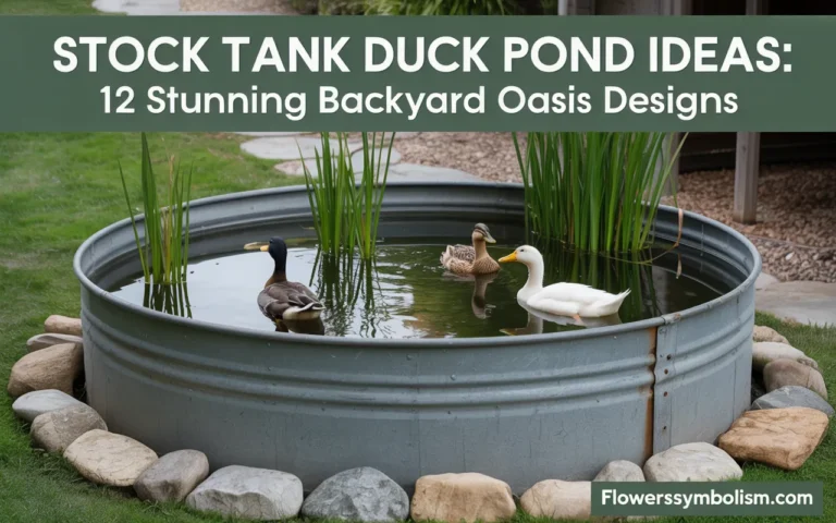 stock tank duck pond ideas