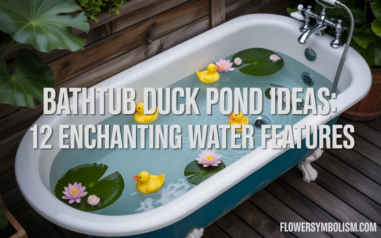 bathtub duck pond ideas
