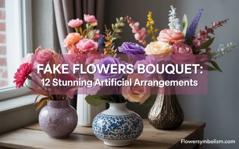 fake flowers bouquet