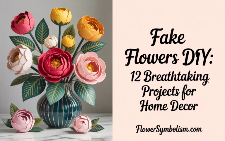 fake flowers diy