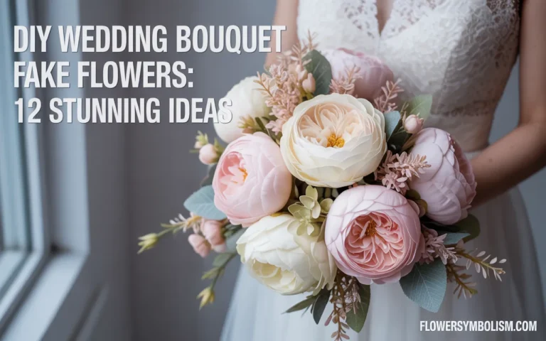 diy wedding bouquet fake flowers