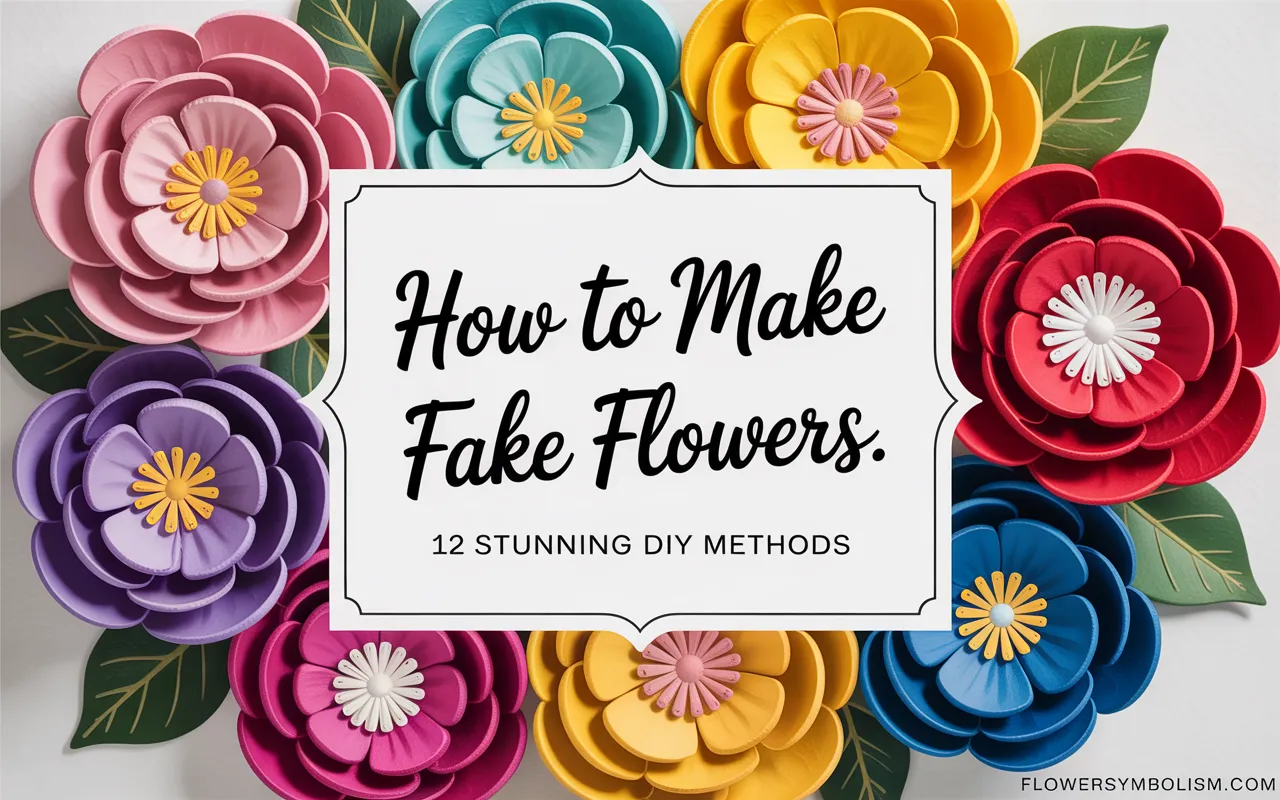 how to make fake flowers