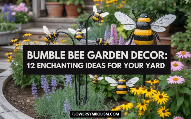 bumble bee garden decor