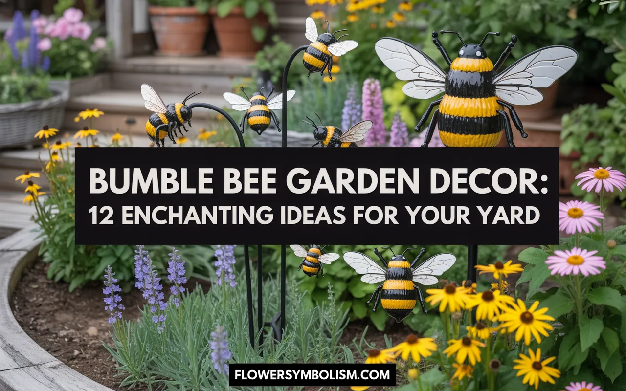 bumble bee garden decor