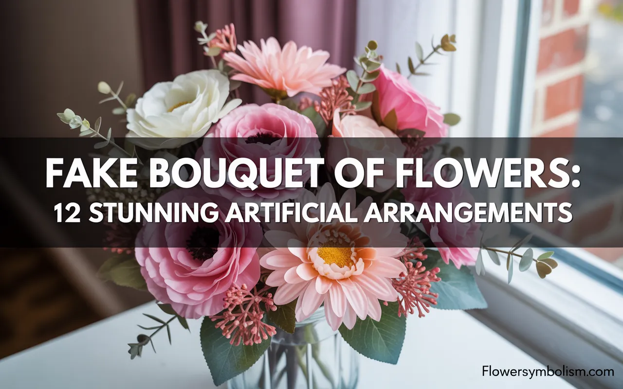 fake bouquet of flowers
