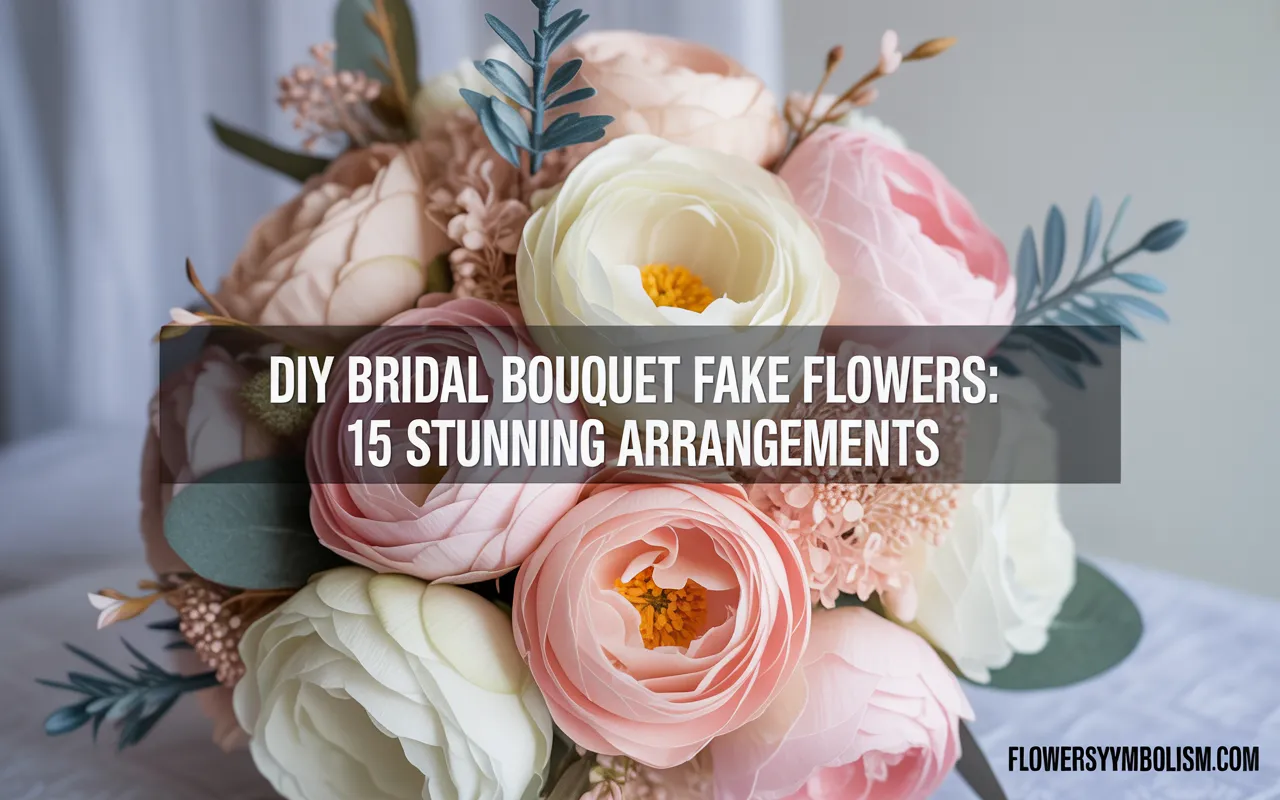 diy bridal bouquet fake flowers