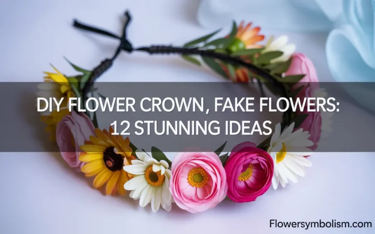 diy flower crown fake flowers